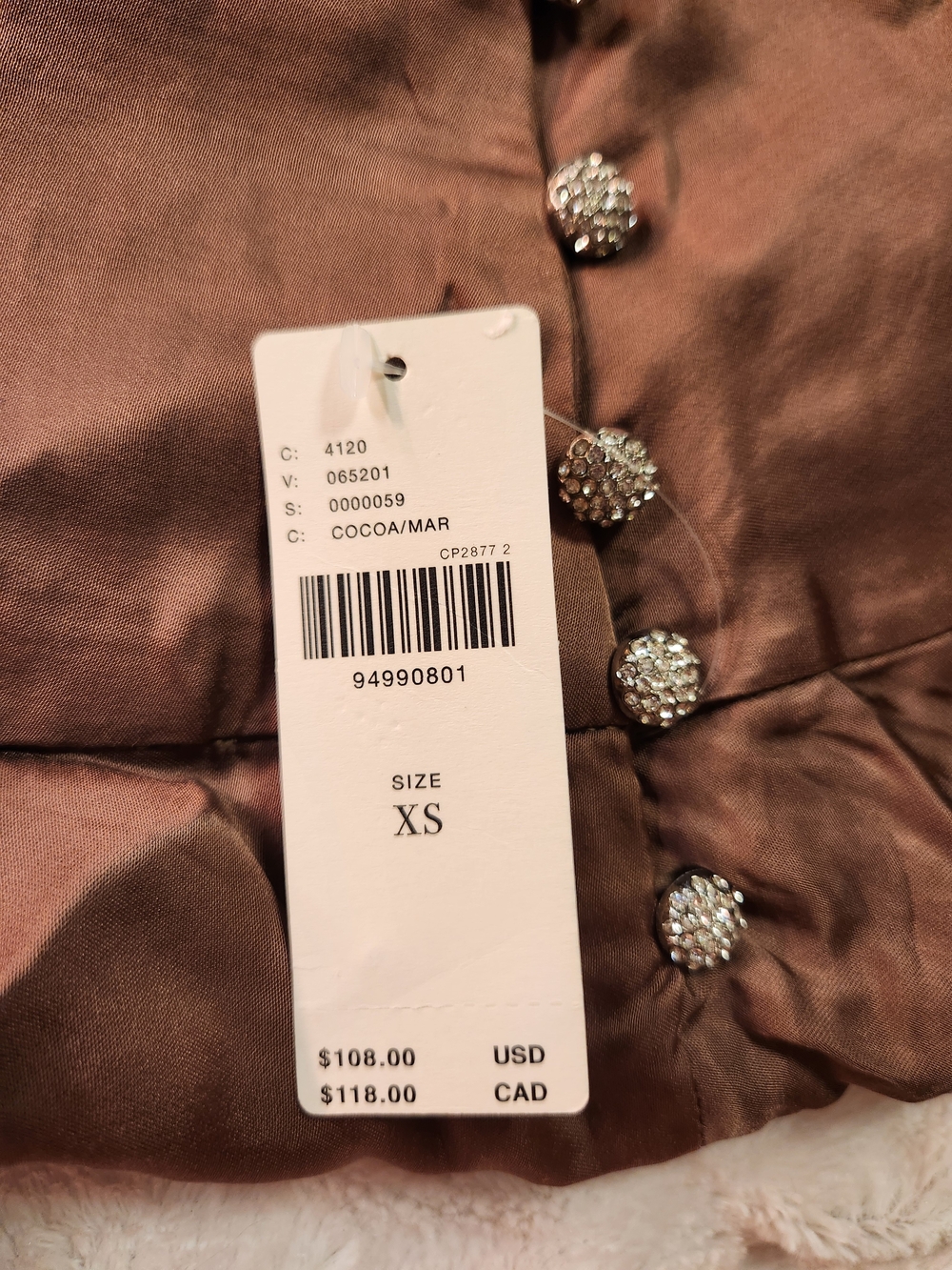Anthropologie Chocolate Brown Satin Asymmetrical Tie Back Viscose Skirt XS - Picture 10 of 16